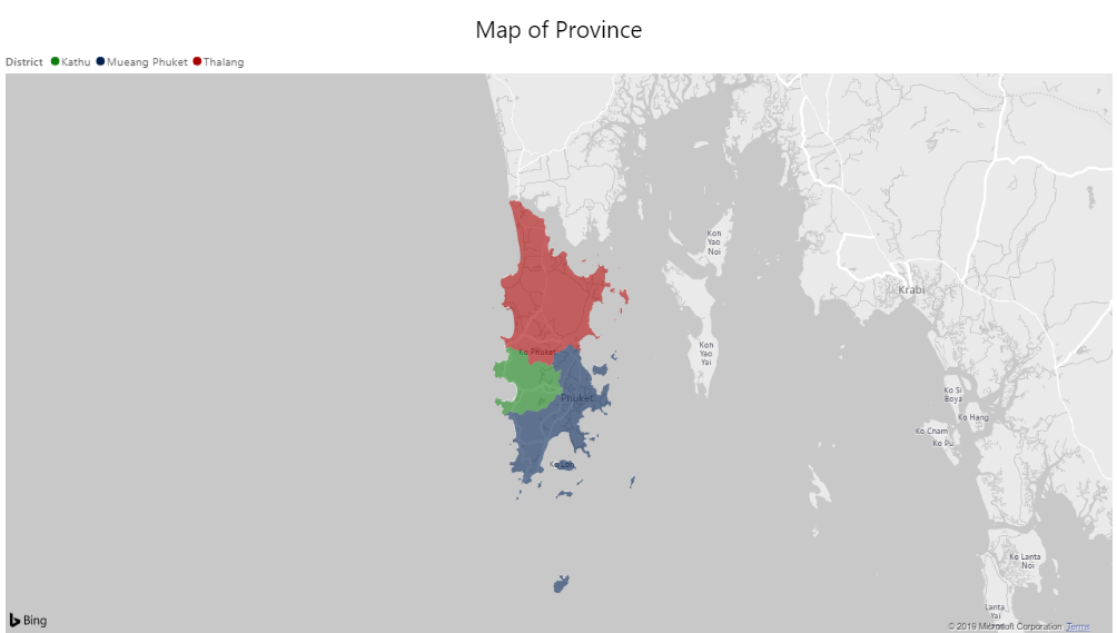 Map of Phuket
